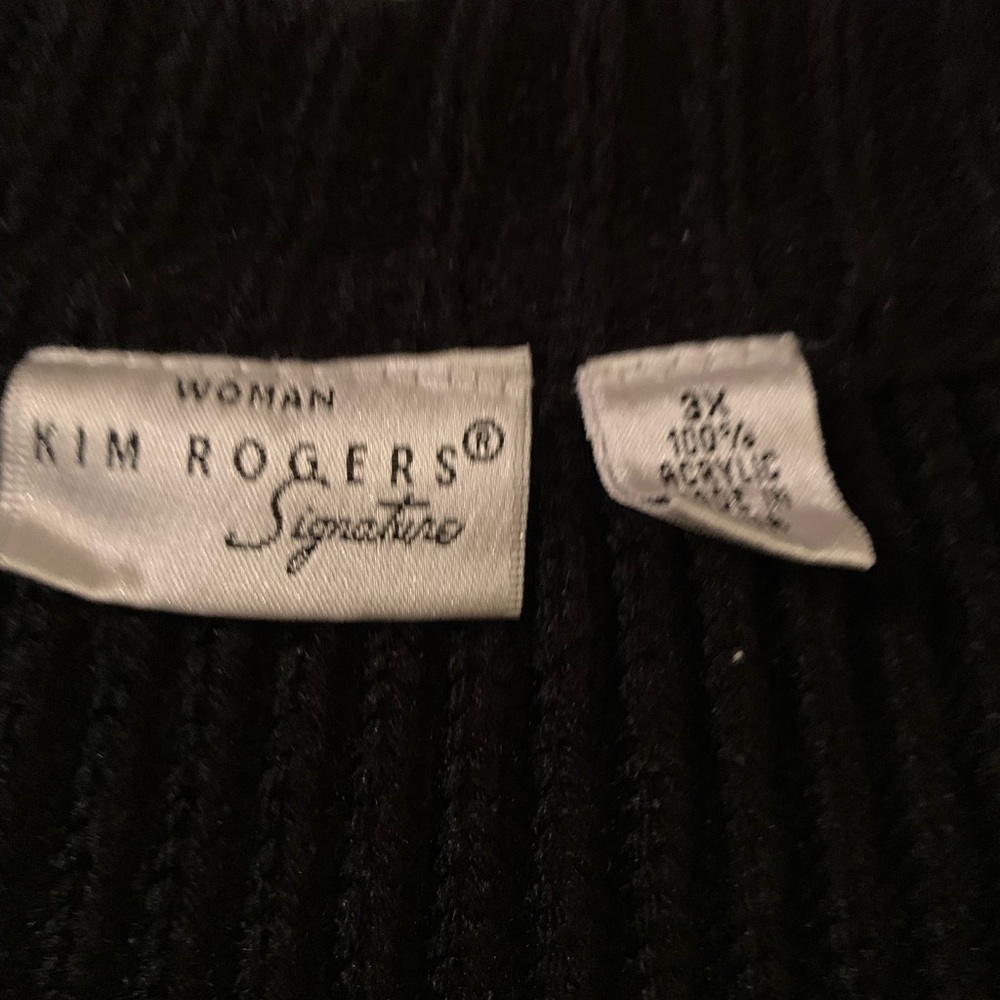 Black 1 button sweater